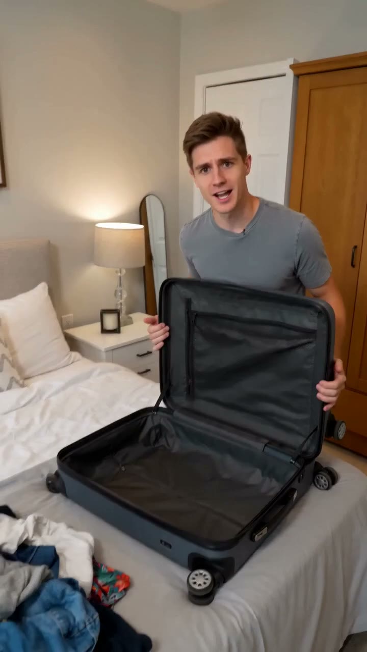 The Self-Packing Suitcase AI video example poster