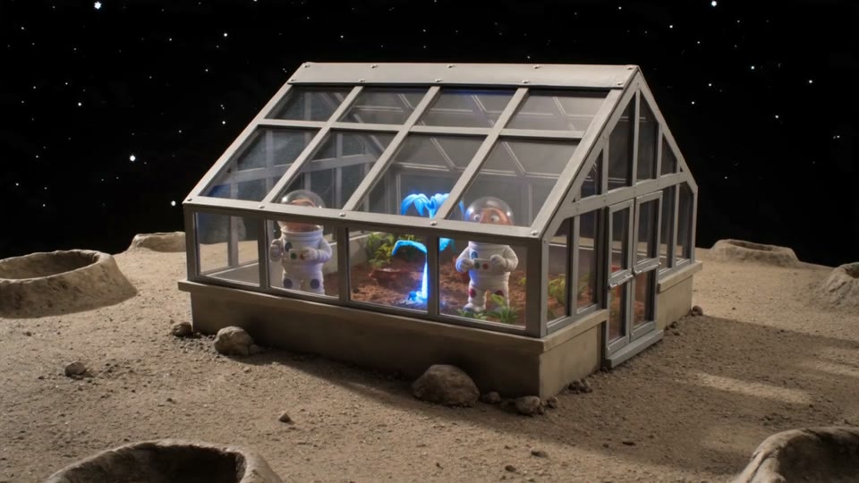 Moon Greenhouse Repair AI video example poster